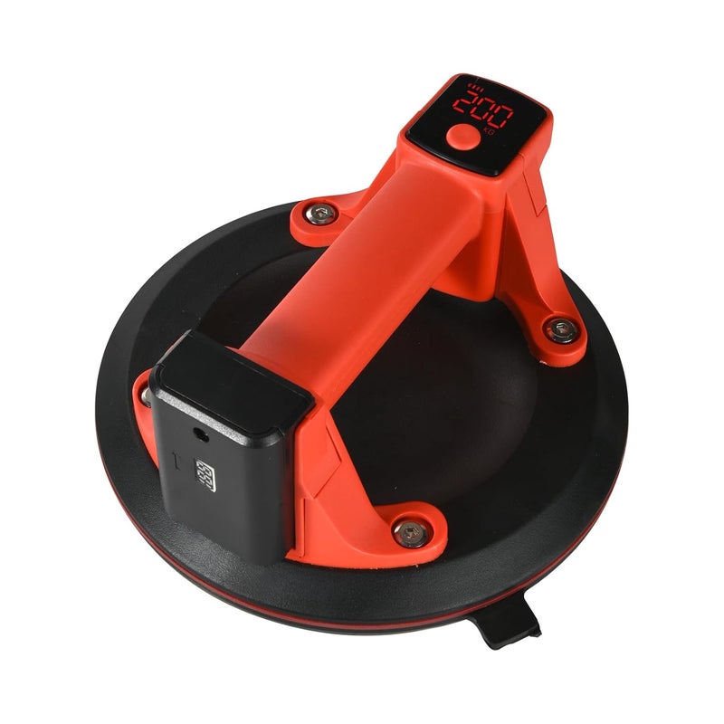 FALANS Glass Electric Suction Cups - 8" Heavy Duty Tile Suction Cup with 1500mAh Batteries,LCD Display - 440 LBS/200 KG Load Auto Stop/Suction Vacuum Cups - Image 1